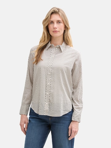TOM TAILOR Blouse in Beige: front
