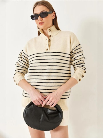 Pull-over Bianco Lucci en beige