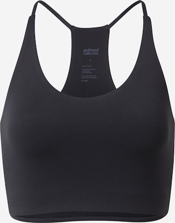 Girlfriend Collective Sports Bra in Black: front