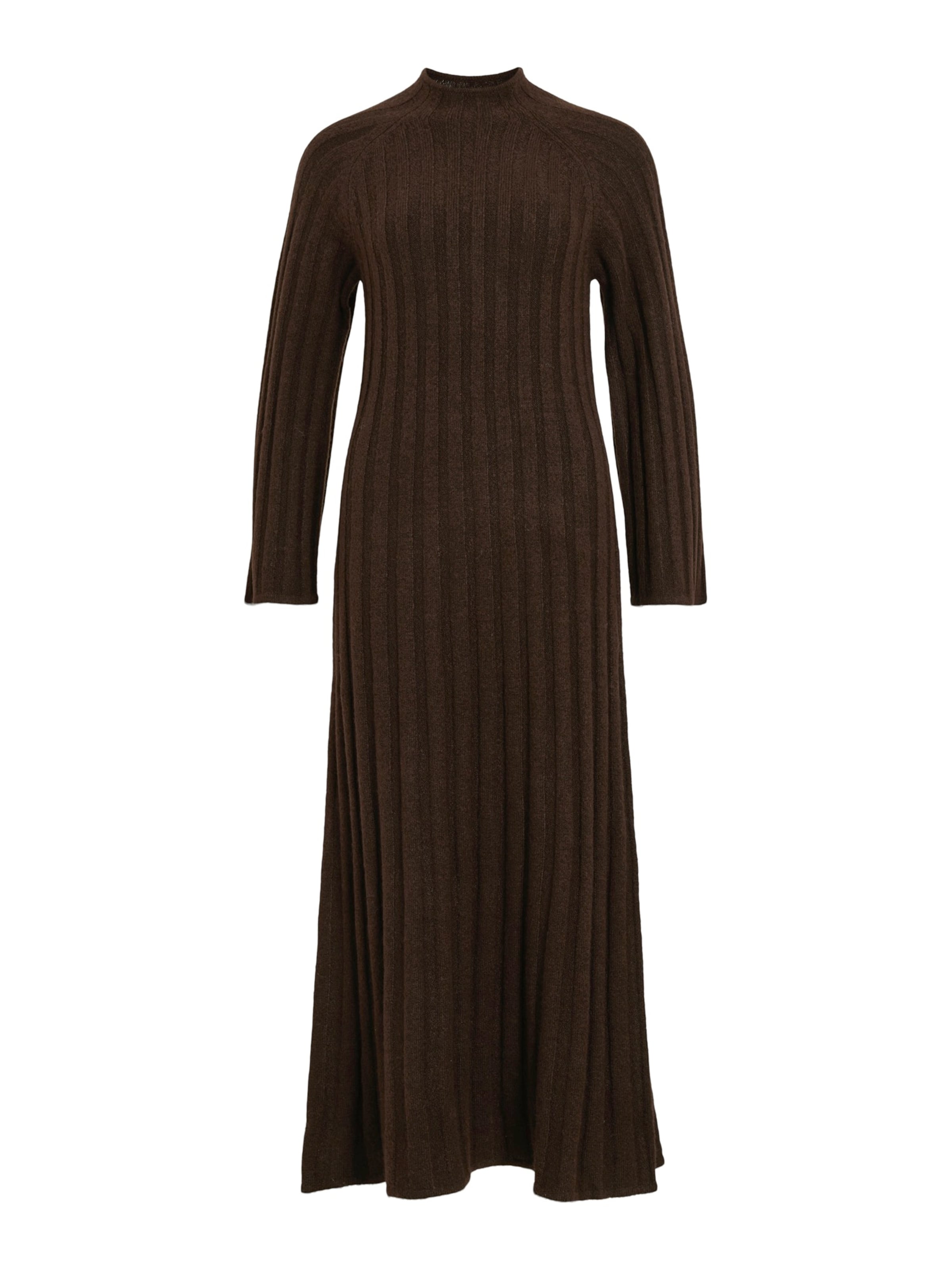 VILA Knitted dress 'VICLEO' in Brown: front