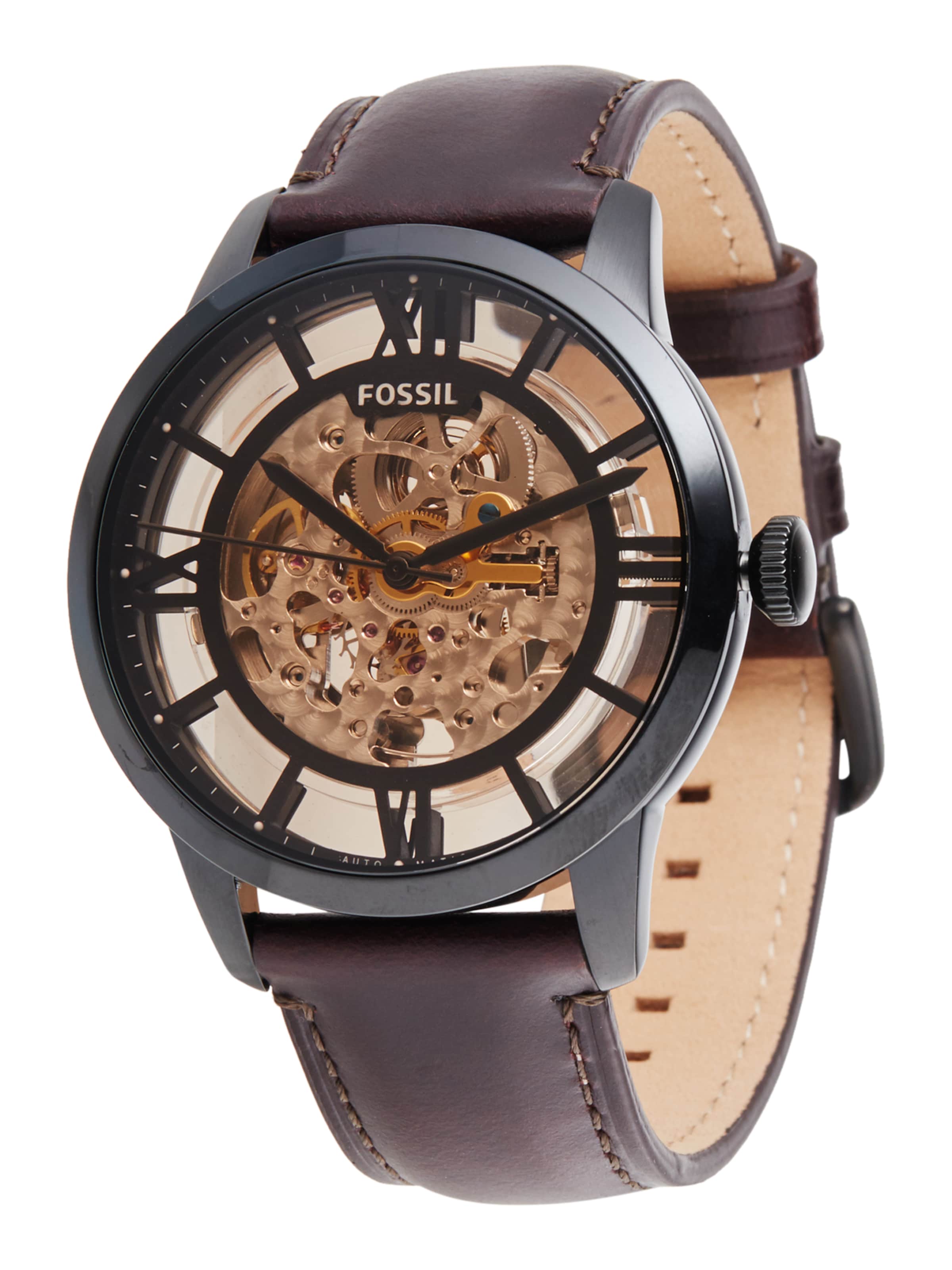 FOSSIL Uhr in Braun: Vorderseite