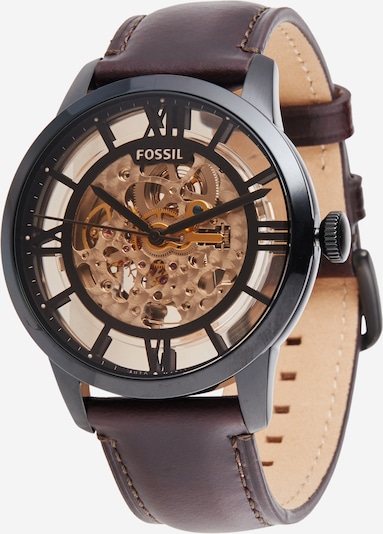 FOSSIL Analogna ura | temno rjava / antracit barva, Prikaz izdelka