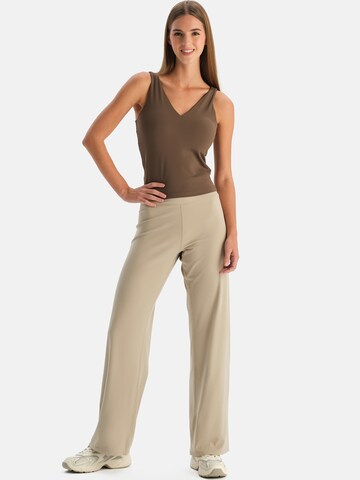 Loosefit Pantalon Dagi en marron : devant