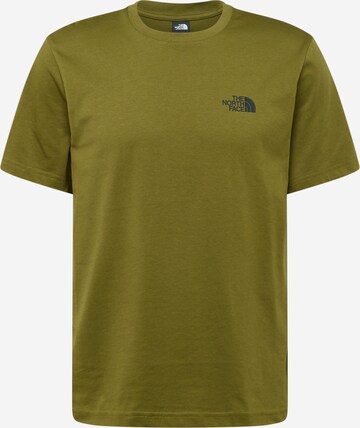 T-Shirt THE NORTH FACE en vert : devant