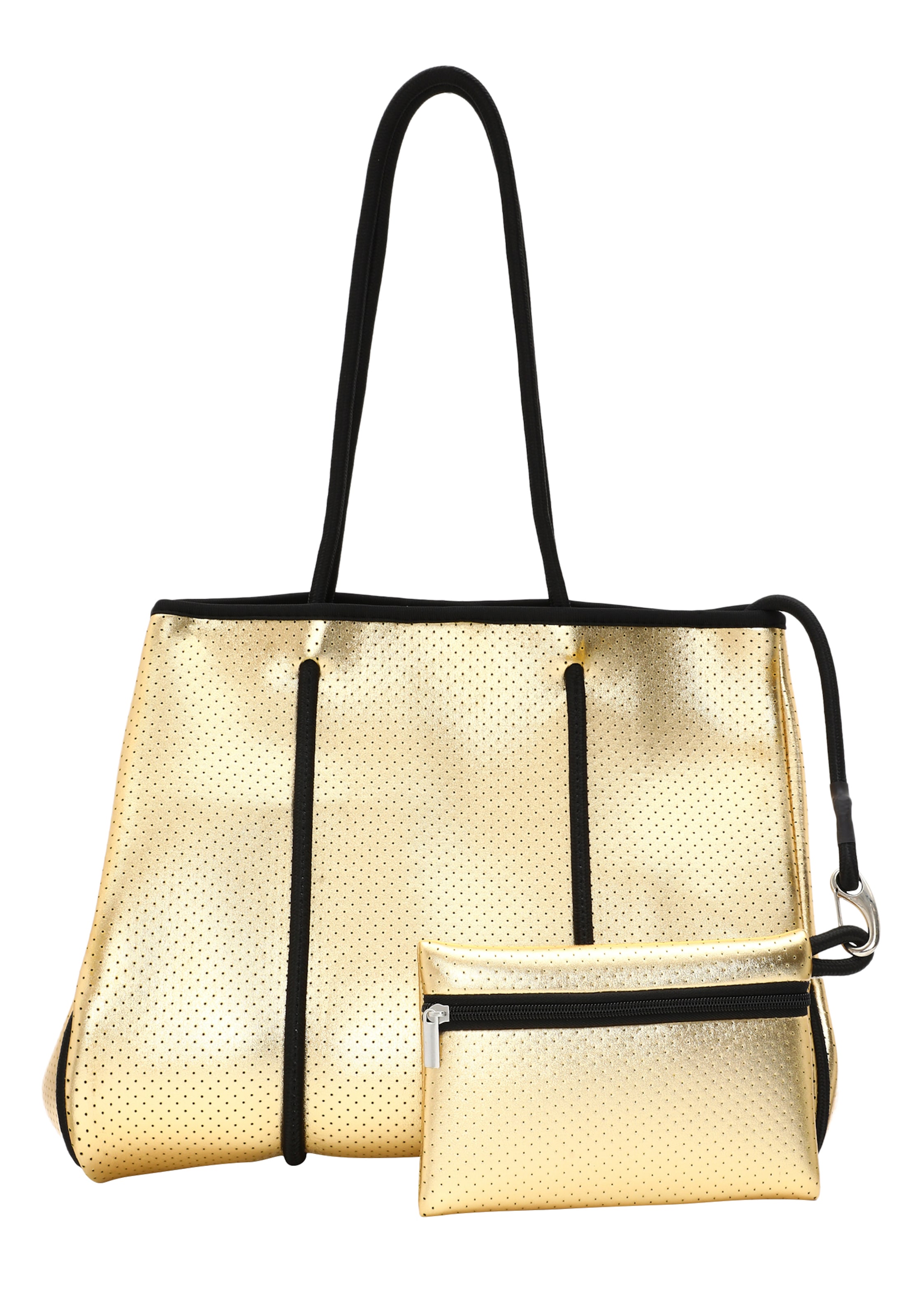 faina Shopper in Gold: front