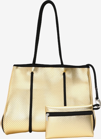 faina Shopper in Gold: front