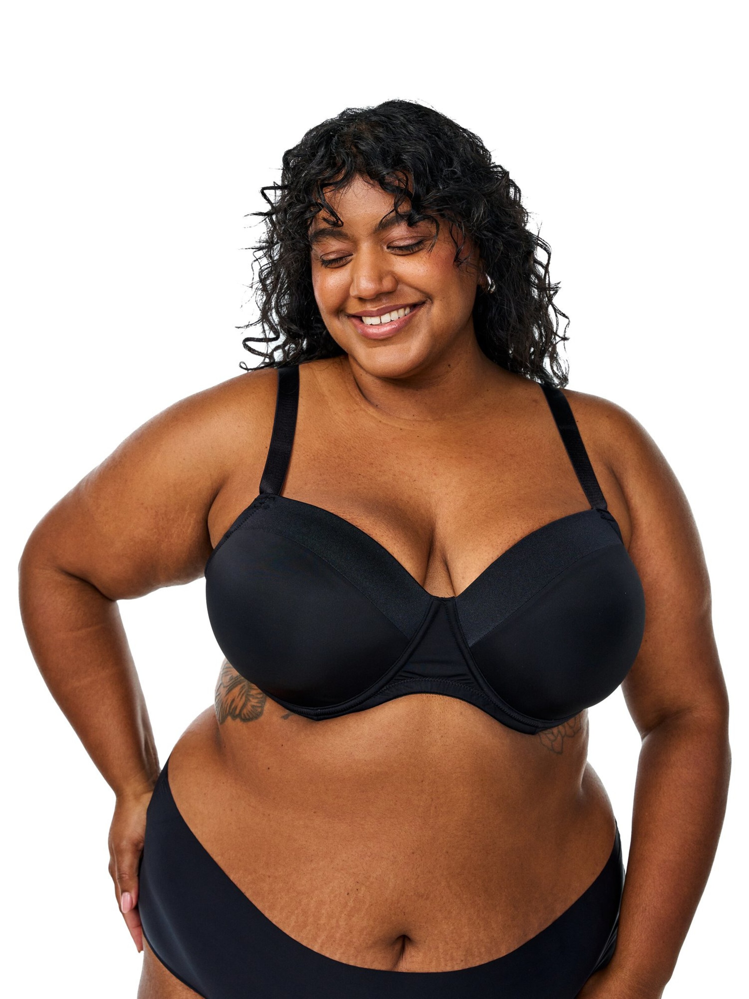 Devoted by Zizzi Push-up BH 'LELINE' in Schwarz