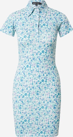 Robe-chemise 'Sajeeve' Motel en bleu : devant