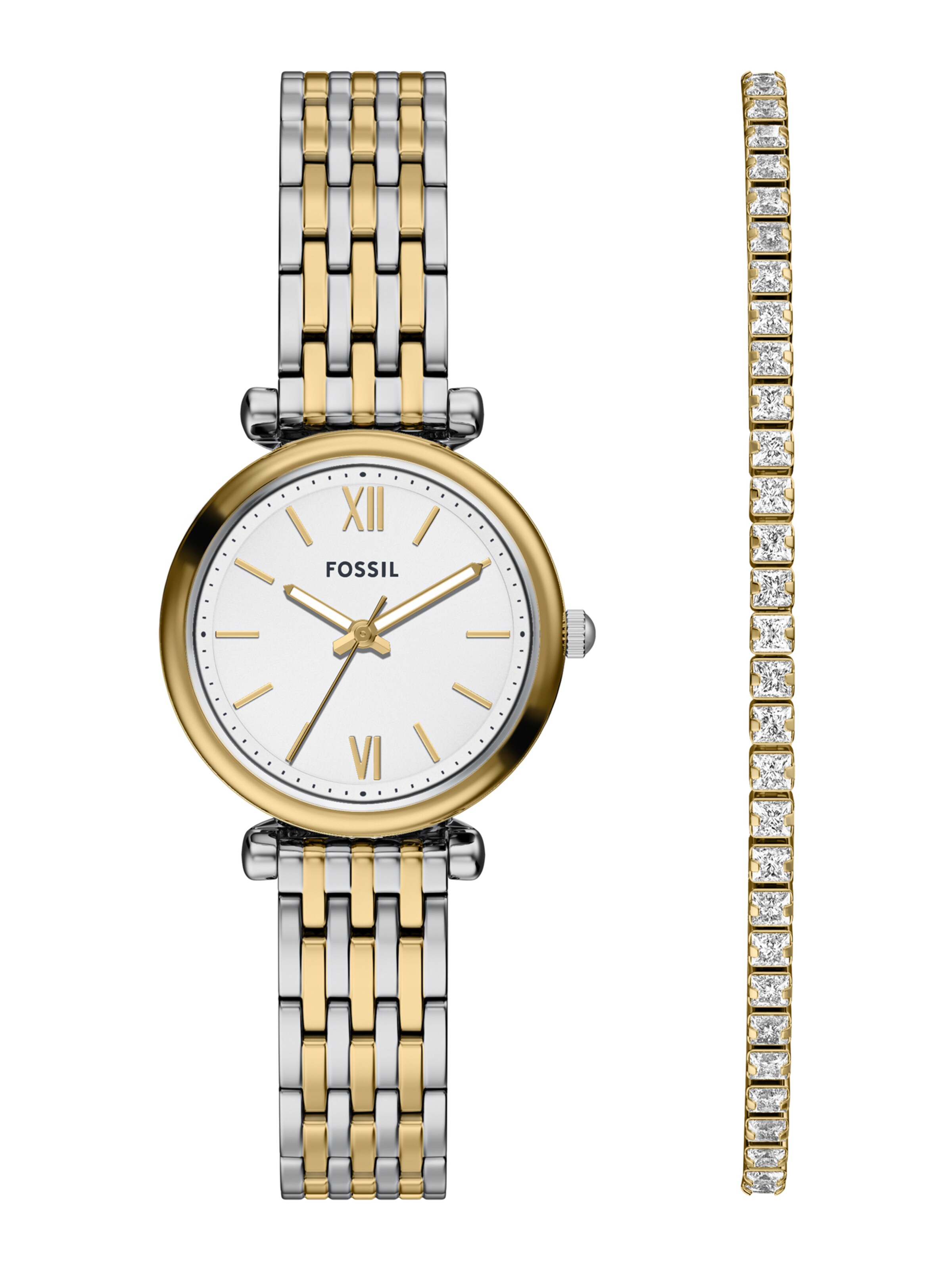 FOSSIL Αναλογικό ρολόι 'Carlie' σε χρυσό: μπροστά