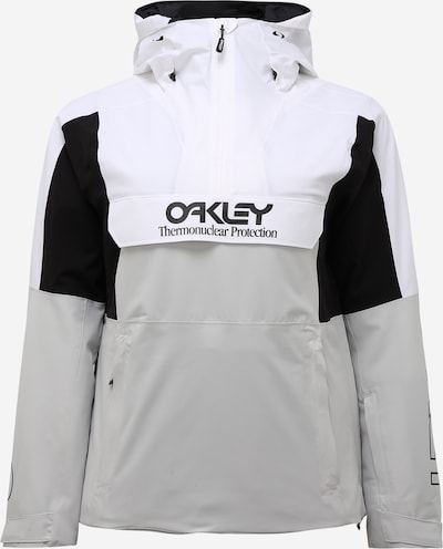 OAKLEY Outdoor jacket in grey / black / white, Item view