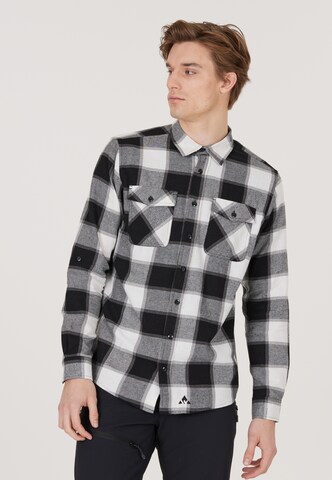 Whistler Regular fit Athletic Button Up Shirt 'Caspar' in Black