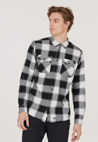 Whistler Regular fit Athletic Button Up Shirt 'Caspar' in Black