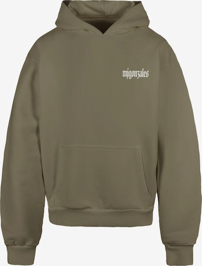 Megztinis be užsegimo 'Discipline Dynasty' iš MJ Gonzales, spalva – šviesiai pilka / tamsiai pilka / alyvuogių spalva / balta, Prekių apžvalga