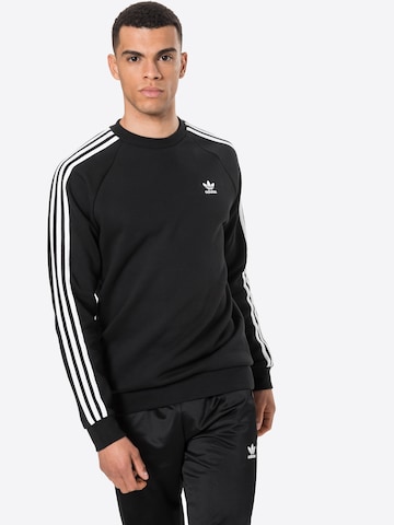 ADIDAS ORIGINALS Regular fit Sweatshirt 'Adicolor Classics 3-Stripes' in Black: front