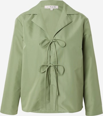 A-VIEW Blouse 'Marley' in Groen: voorkant