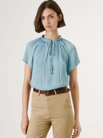 T-shirt Pepe Jeans en bleu : devant