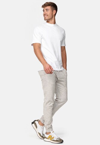 INDICODE JEANS Tapered Broek 'Blnda' in Grijs
