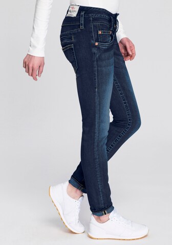 Skinny Jean 'Pitch' Herrlicher en bleu