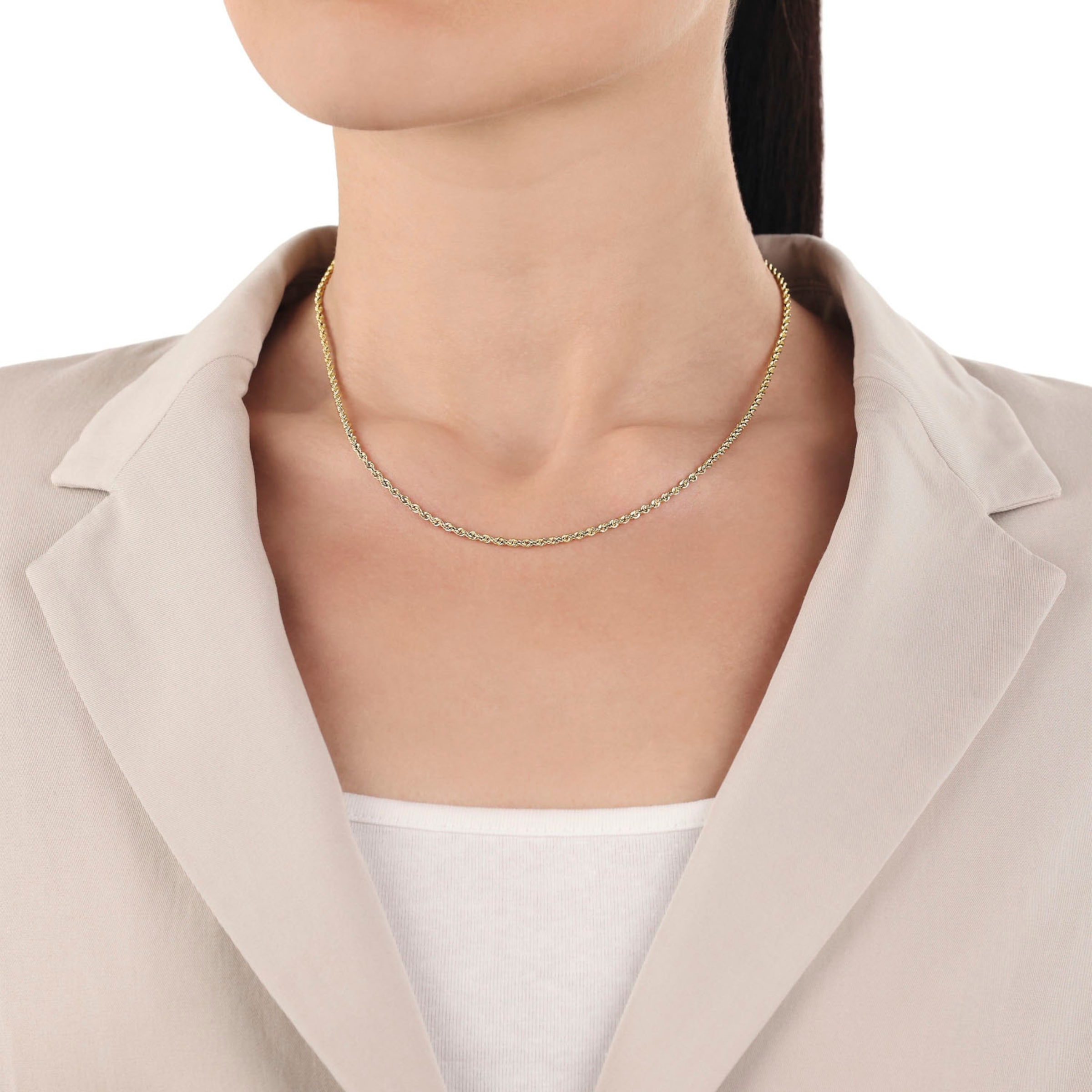 AMOR Necklace in Gold: front