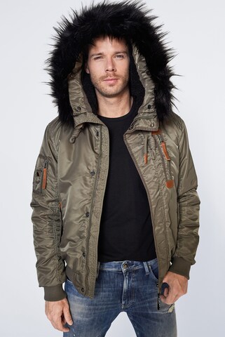 Harlem Soul Winter Jacket 'Bos-Ton' in Green