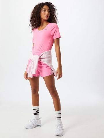 NIKE Performance shirt 'City Sleek' in Pink