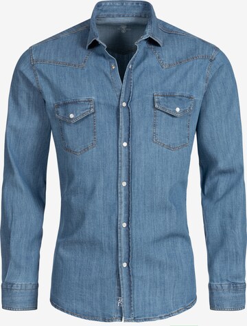 Rock Creek Regular fit Button Up Shirt in Blue: front