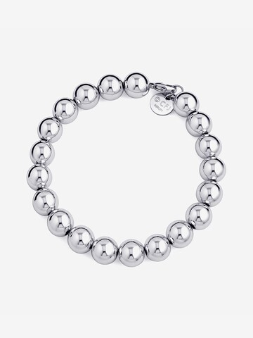 CLASSYANDFABULOUS Jewelry Bracelet 'Kugelarmband 10mm 14k Gold filled/ 14k Roségold filled/ 925 Sterling Silber' in Silver: front