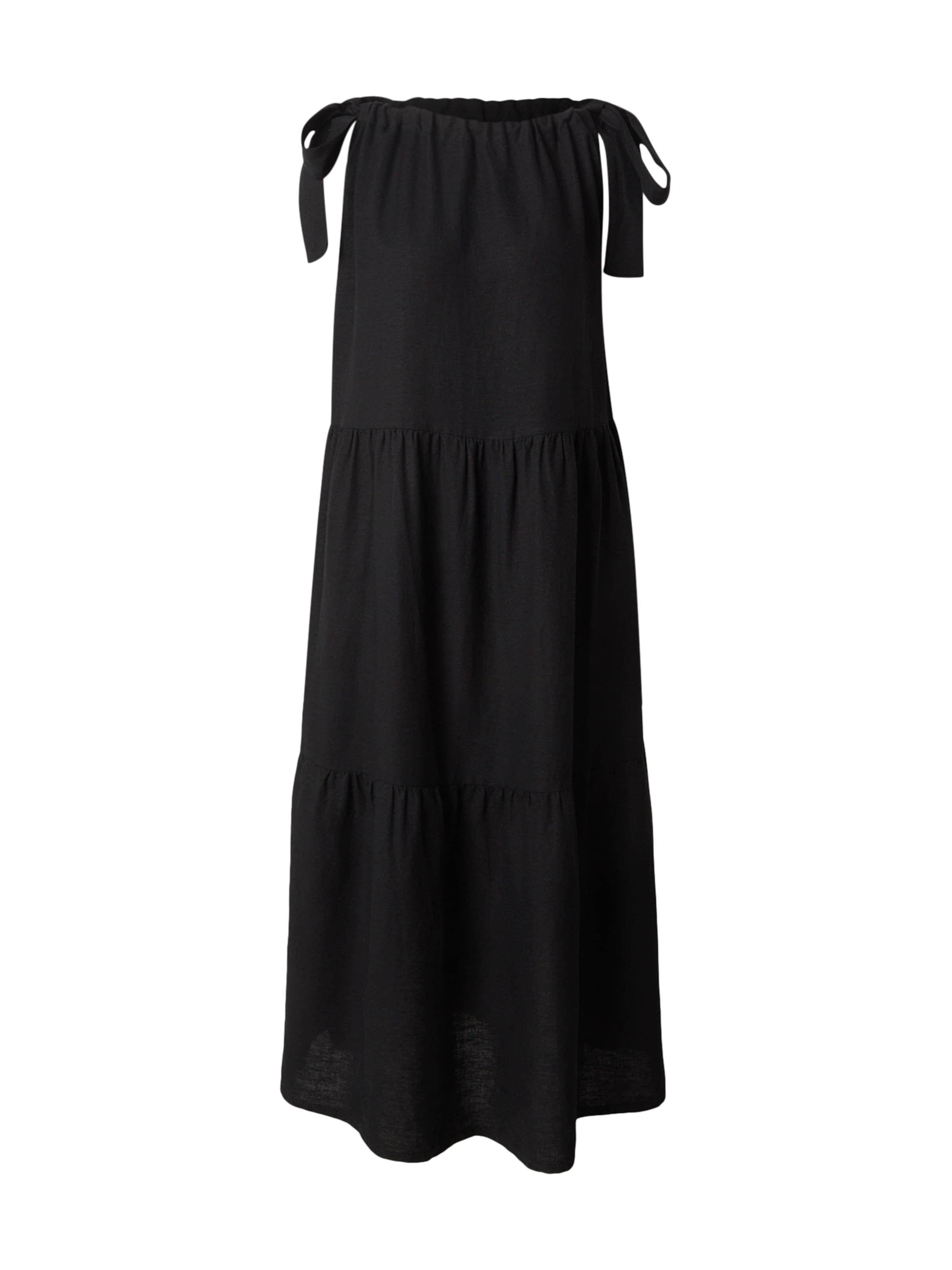 QS - Vestido de verano en negro: frente