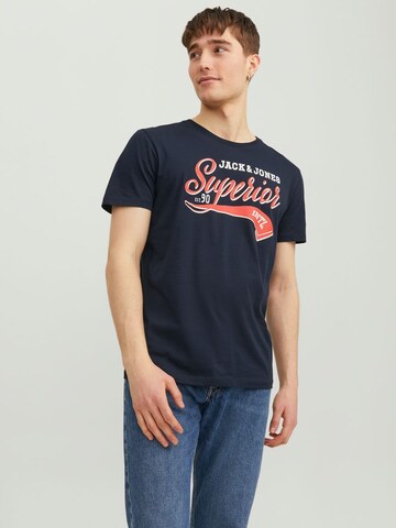 JACK & JONES Футболка в Синий: спереди