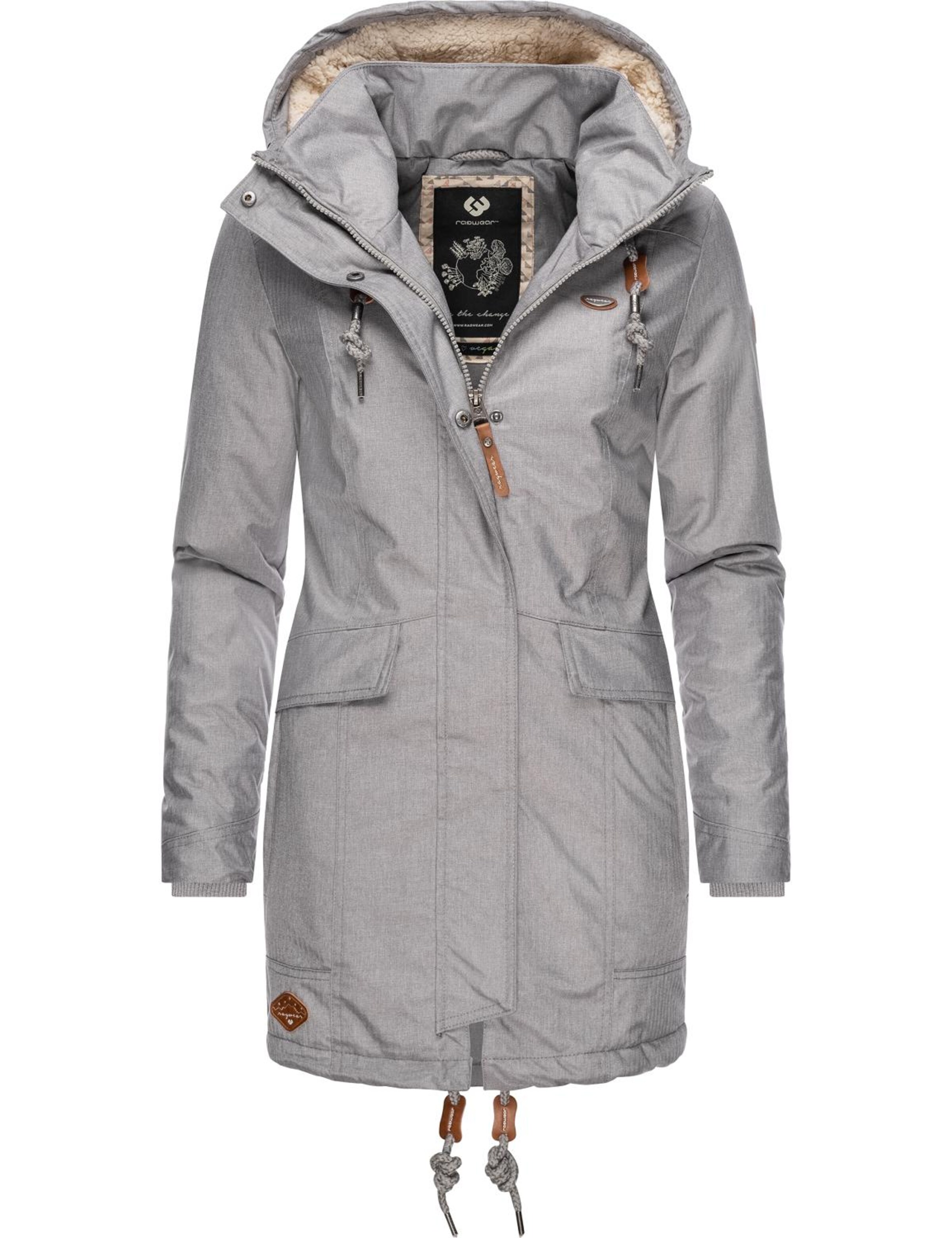 RagwearZimska parka 'Tunned' - siva boja: prednji dio