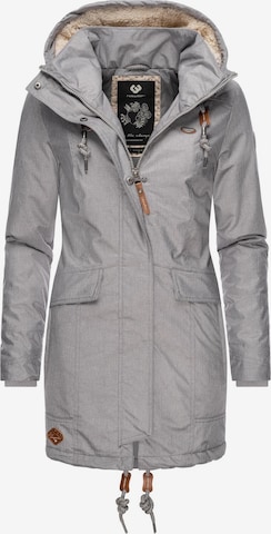 Ragwear Winter Parka 'Tunned' in Grey: front