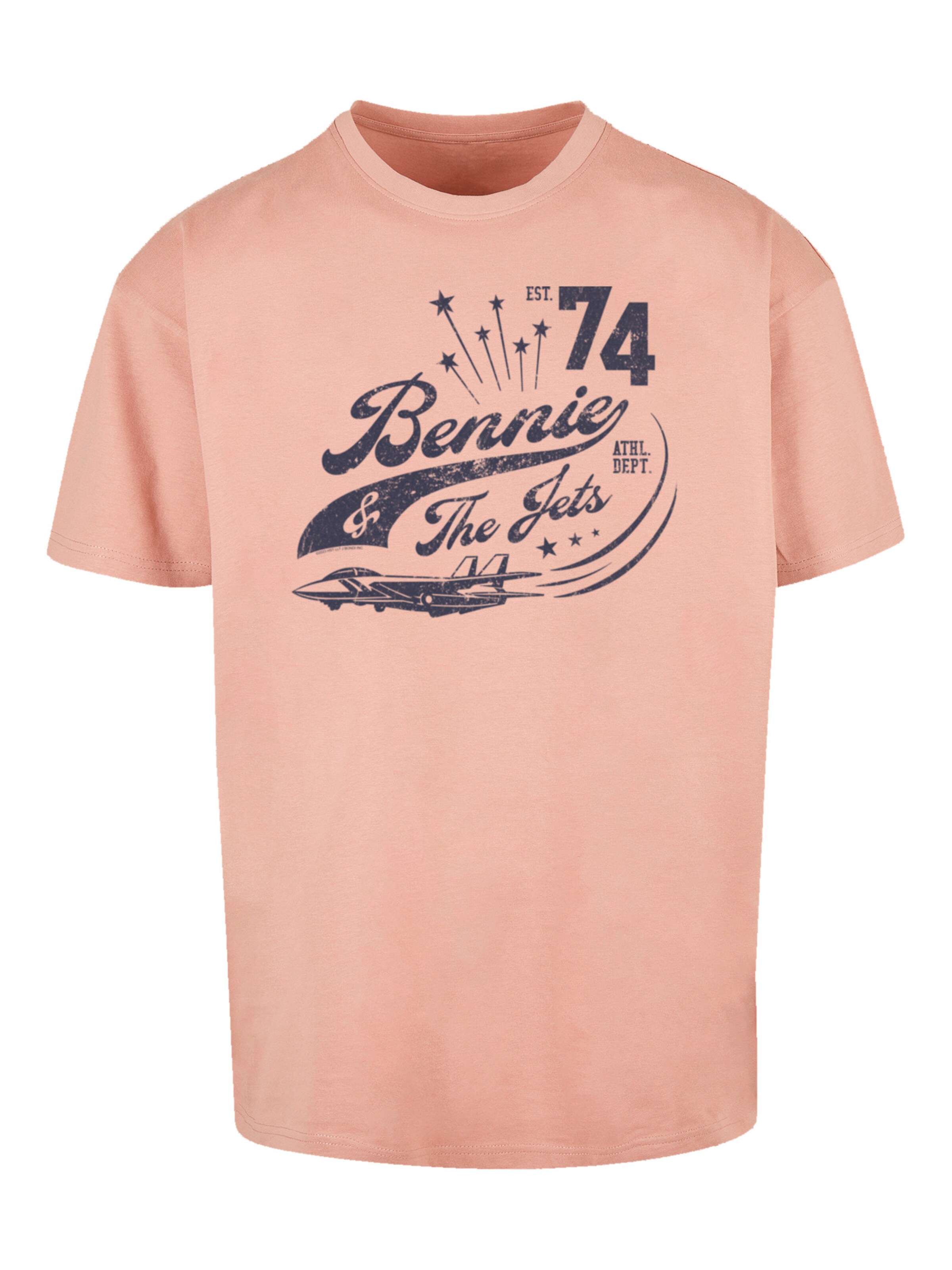 T-Shirt 'Elton John Bennie And The Jets' F4NT4STIC en orange : devant