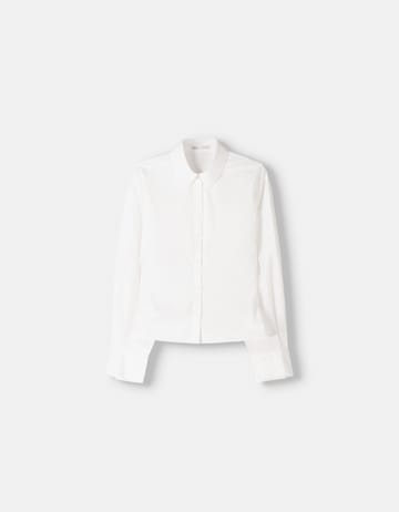 Camicia da donna di Bershka in bianco: frontale