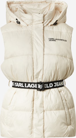 KARL LAGERFELD JEANS Kamizelka w kolorze biały: przód