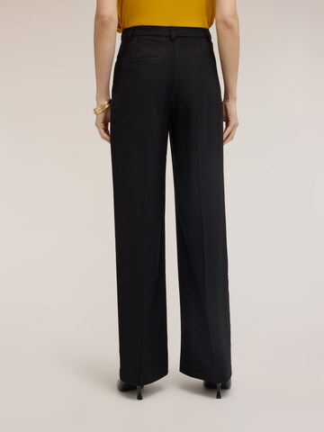 MOTIVI Wide leg Broek in Zwart