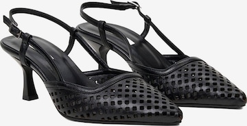 Desa - Zapatos destalonado 'Pumps' en negro: frente