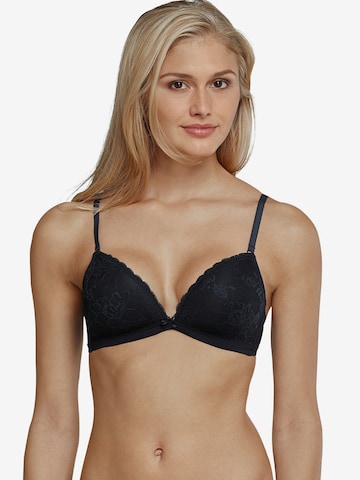 SCHIESSER T-shirt Bra 'Pure Lace' in Blue: front