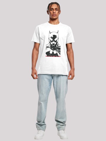 T-Shirt 'DC Comics Batman Solid Stare' F4NT4STIC en blanc