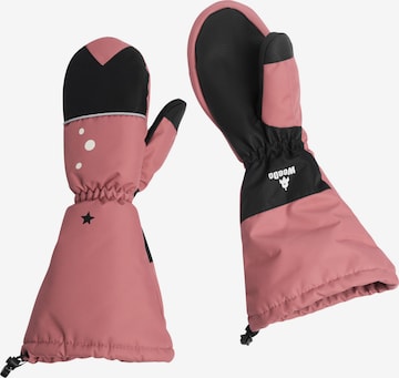 Gants 'DEERDO' WeeDo en rose : devant