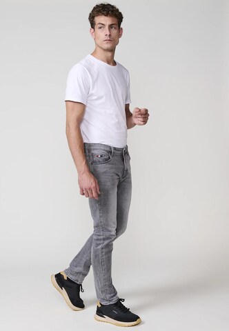 KOROSHI Slimfit Džíny – šedá