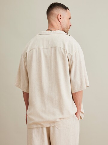 Coupe regular Chemise 'Nico' DAN FOX APPAREL en beige