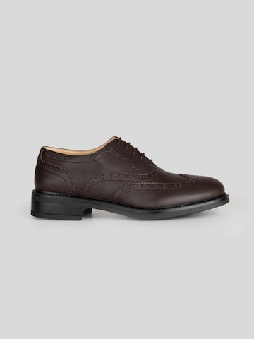 Solari Milano Lace-Up Shoes 'Brogue' in Brown: front
