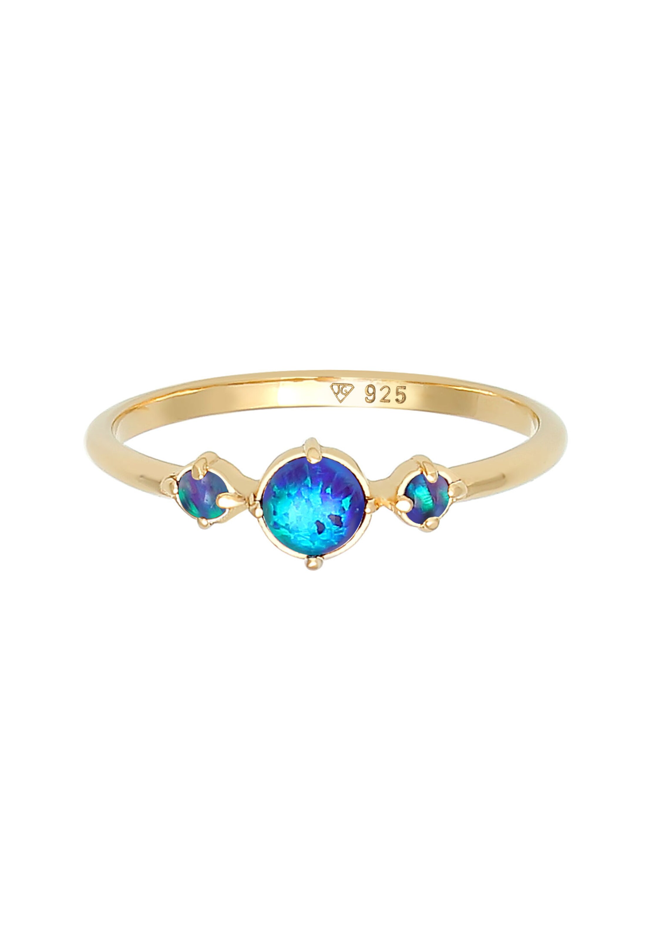 ELLI Ring 'Opal' in Blue