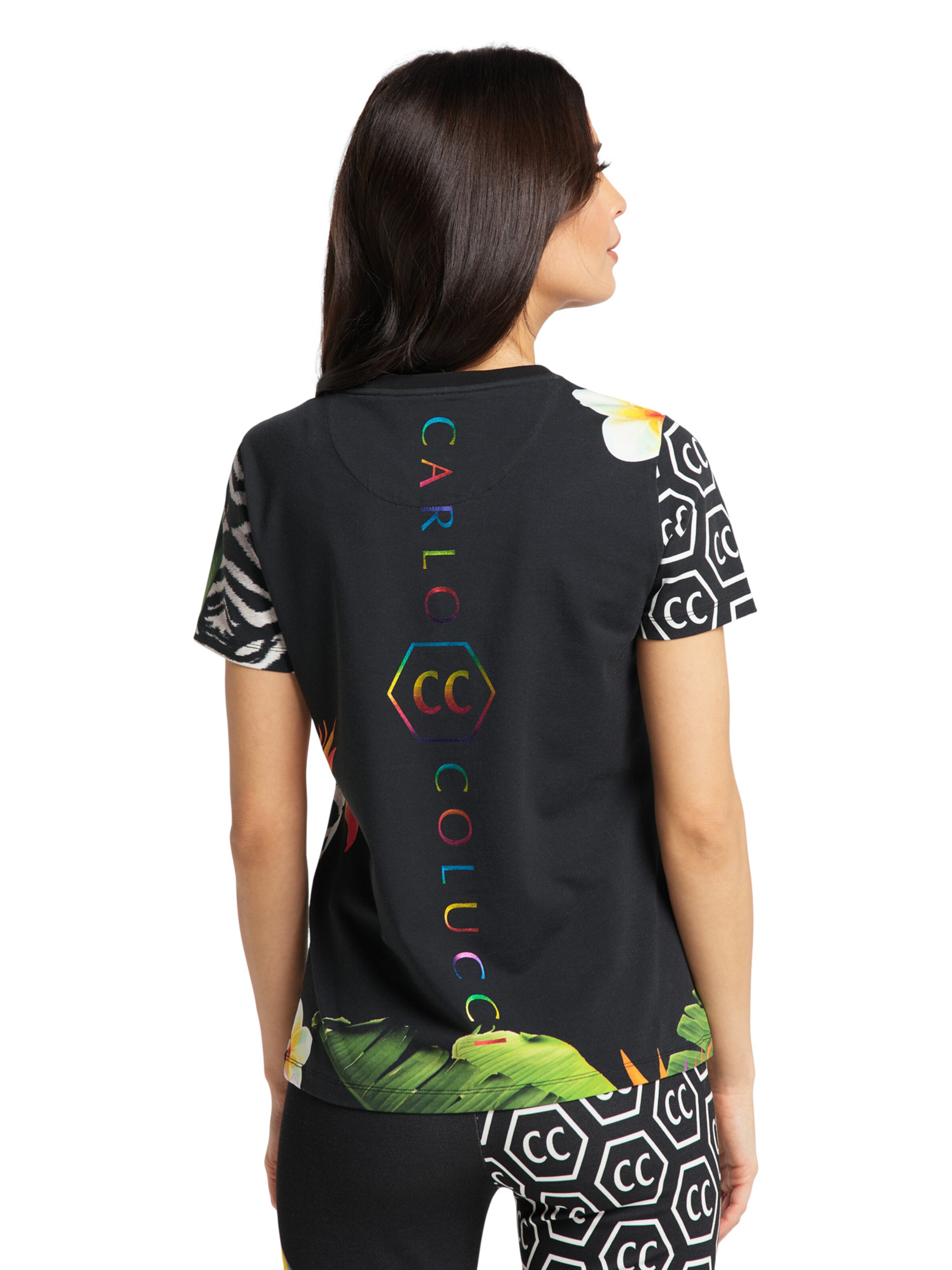 T-shirt 'Ciriola' Carlo Colucci en noir