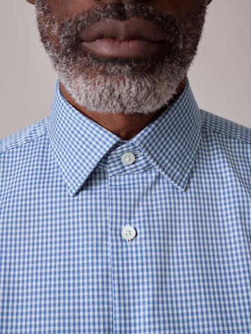 Coupe regular Chemise 'Signature' Next en bleu