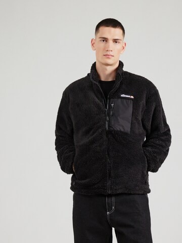 ELLESSE Fleecejakke 'Cervacol' i sort: forside
