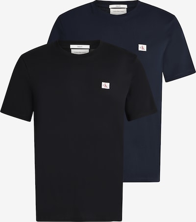 XS dydžio Marškinėliai iš Calvin Klein Jeans, spalva – tamsiai mėlyna / juoda, Prekių apžvalga