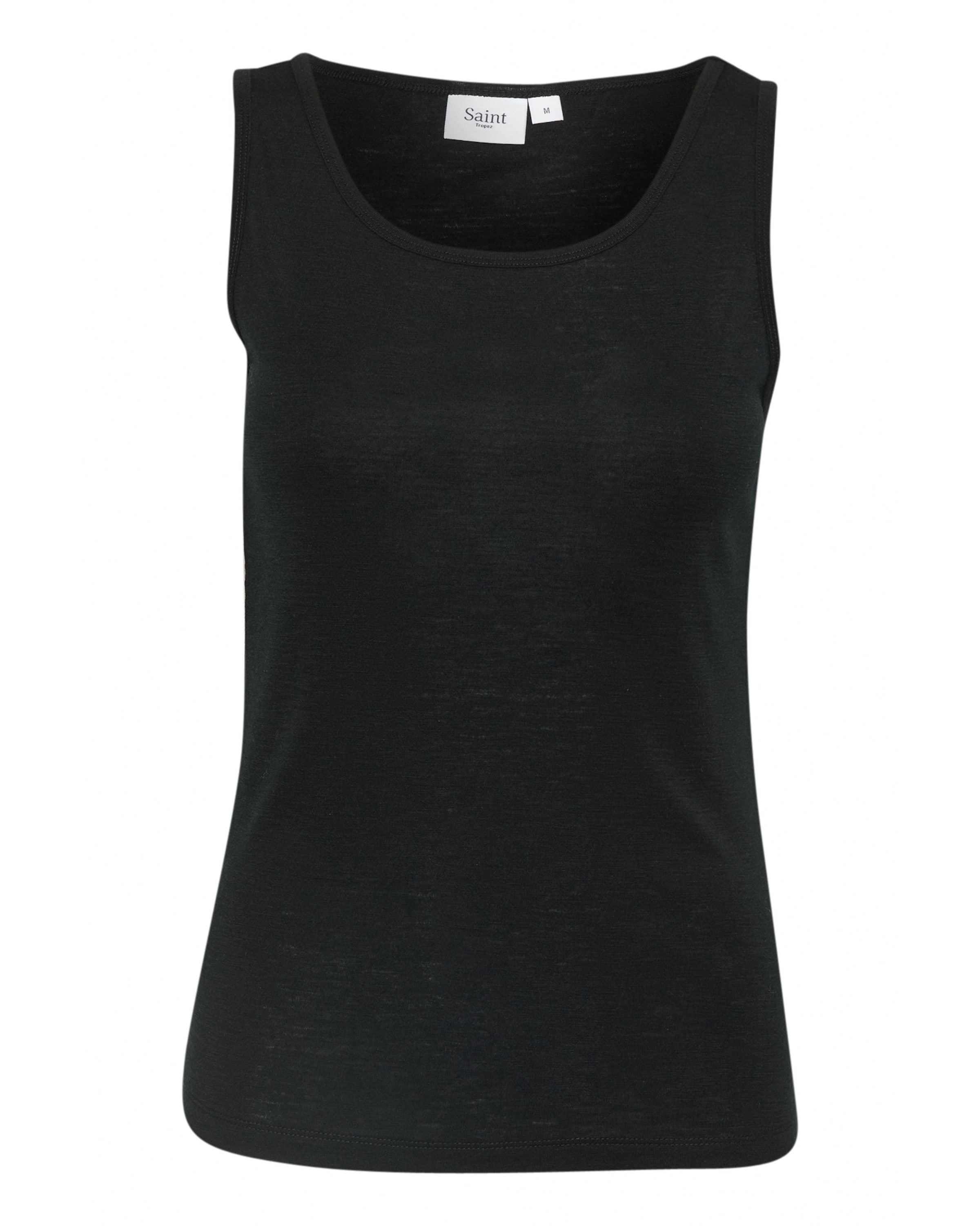 SAINT TROPEZ Top 'GarimaSZ' in Zwart: voorkant