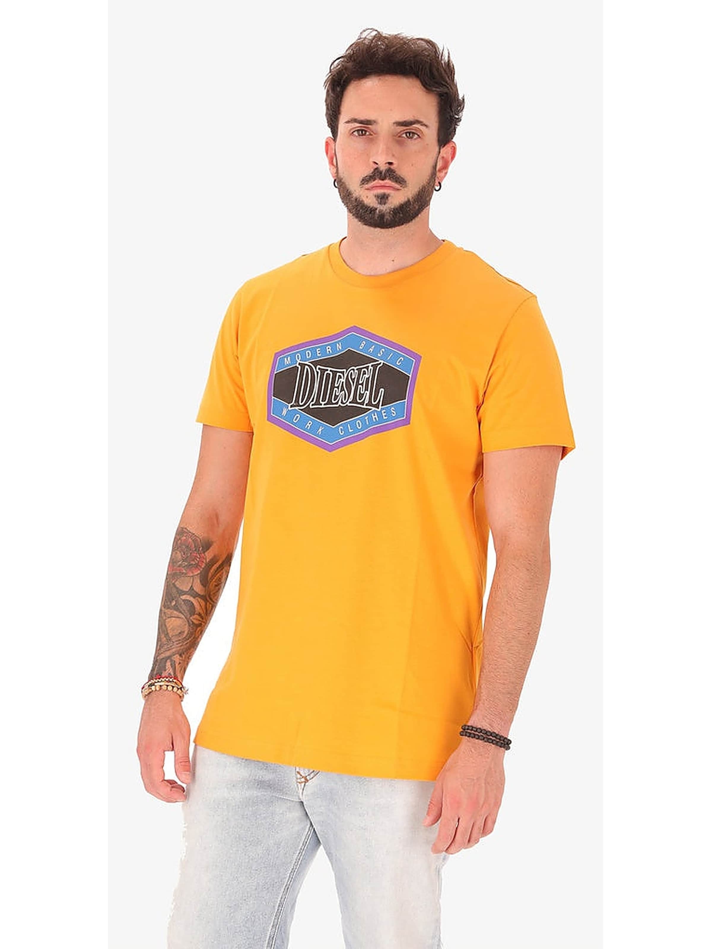 DIESEL Shirt in Yellow: front