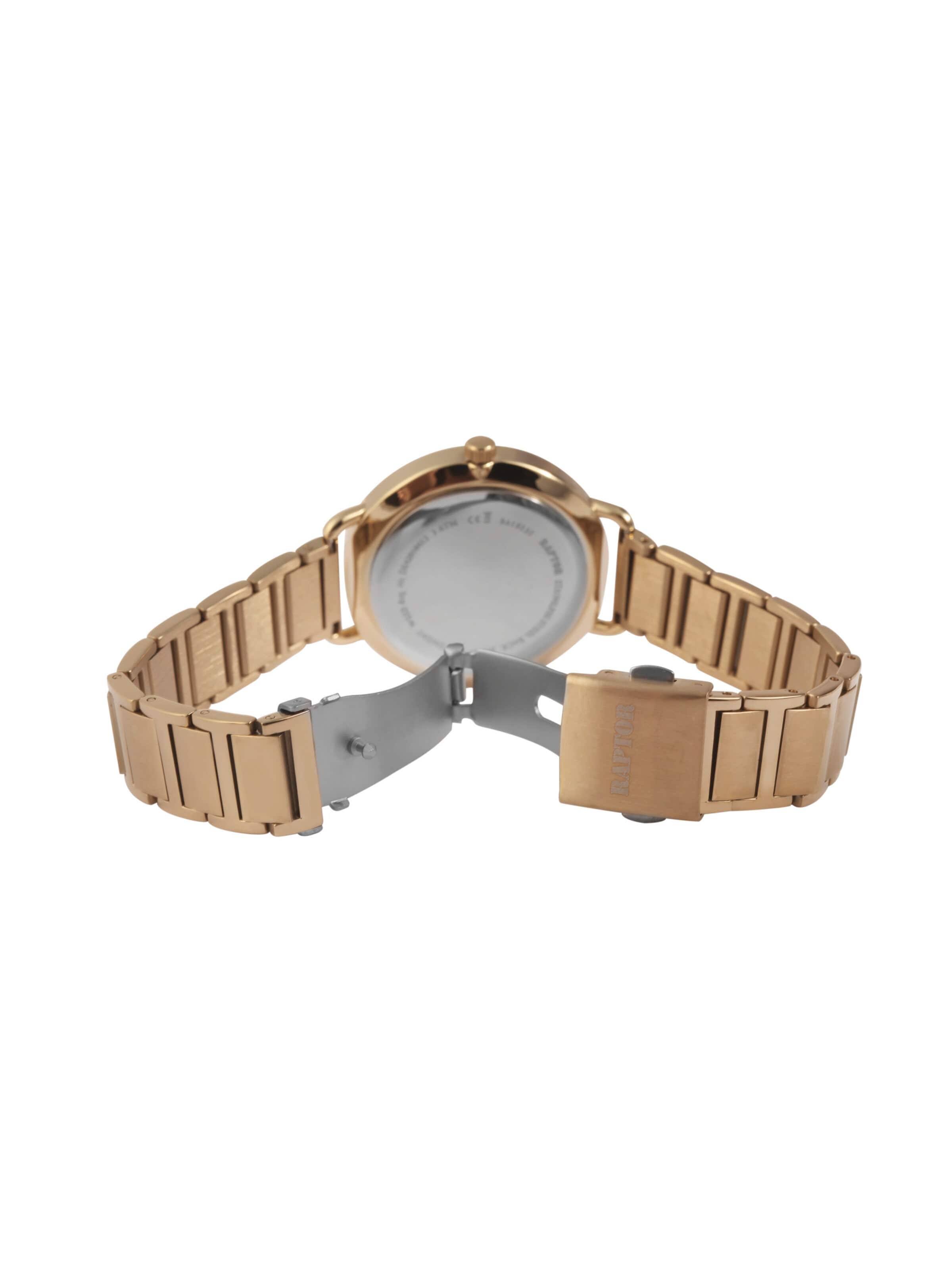Raptor Analog Watch 'Sina, 3 ATM' in Gold
